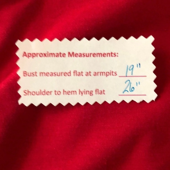 🌹White House Black Market Red Top Sz L💋 - Picture 8 of 8